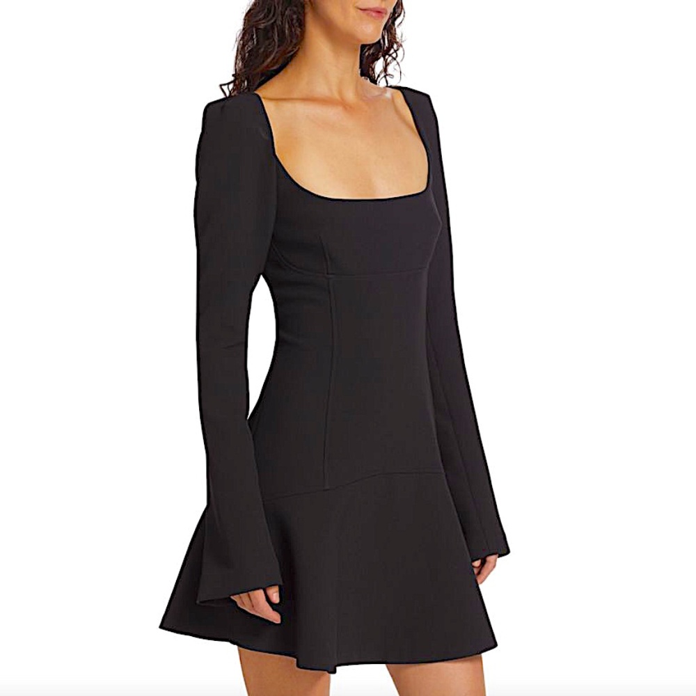 Heidi Long Sleeve Fit & Flare Minidress A.L.C.